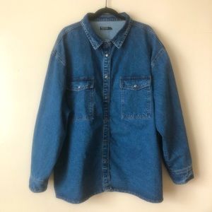 Organic Denim Oversized Shirt